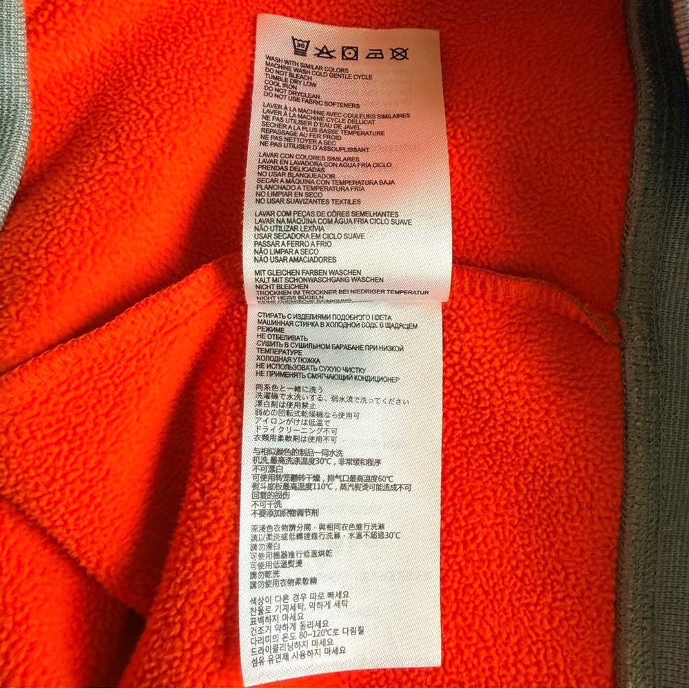 New Balance Lightweight Jacket Men's Gray and Orange Size L - Picture 6 of 7